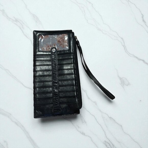 HOBO Large Black Leather Card Holder - Picture 2 of 4